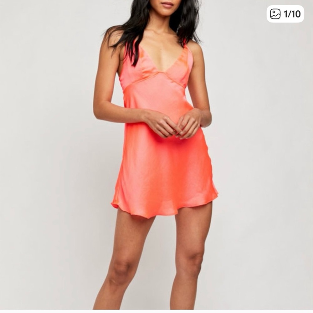Vibrant Red Halter Dress